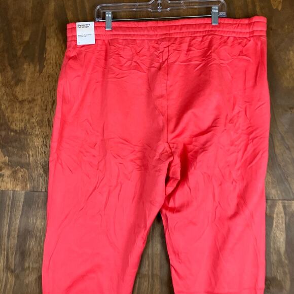Nike Womens Sweatpants Coral Dry Fit Pull On Therma Anke Zip Jogger Stretch 2X - Picture 13 of 14